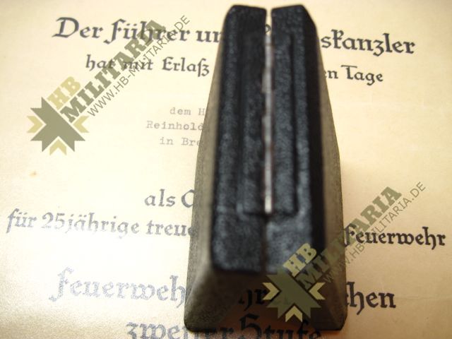 Feuerwehr- Ehrenzeichen zweite Stufe silber, inkl. Etui und Verleihungsurkunde- VERKAUFT-1190