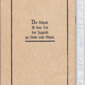 Zeugnisheft aus dem 3. Reich-1758