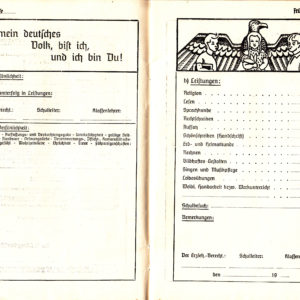 Zeugnisheft aus dem 3. Reich-1760