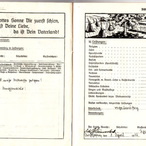 Zeugnisheft aus dem 3. Reich-1761