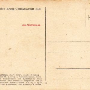 RK Träger Korvettenkapitän "Haro" Hans Rösing-2112