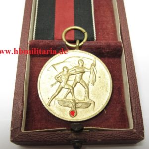 Medaille zur Erinnerung an den 1. Oktober 1938 im Etui-2410