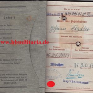 U Boot Fahrer Nachlass von U656- VERKAUFT-2989