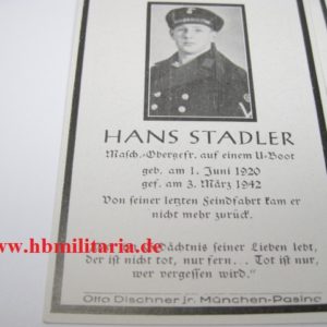U Boot Fahrer Nachlass von U656- VERKAUFT-3001