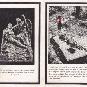 Sterbebild Leutnant und Kompanieführer mit Auszeichnungen.-3126