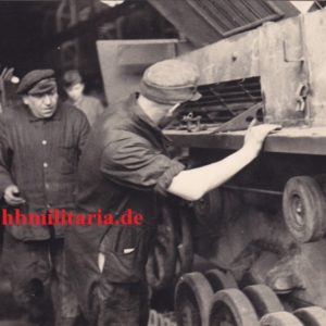 Foto Nachlass Krupp- Druckenmüller. Deutsche Ruestungsschmiede, Sturmgeschütze der Fa. Krupp in Grossformat-3074