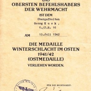 Grosser Nachlass eines Obergefreiten im Infanterie Regiment 16.-3863