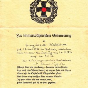 Grosser Nachlass eines Obergefreiten im Infanterie Regiment 16.-3859