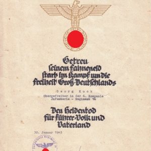 Grosser Nachlass eines Obergefreiten im Infanterie Regiment 16.-3861