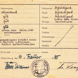 Dokumentennachlaß eines Luftwaffenhelfers in einer Flakbatterie aus dem Raum Oldenburg-4660