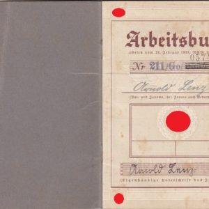 Arbeitsbuch Kriegsmarinewerft Wilhelmshaven + Urkunde + Zeugnis-4640
