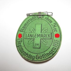 Langemarck 26. Res. Kameradschaft ehem. 134er. 7. Regimentstag Göttingen 1935-0