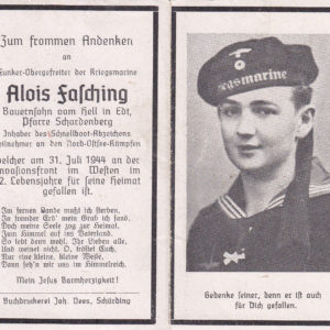 Sterbebild Angehöriger der Kriegsmarine-0