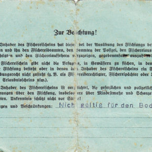 Jahresfischereischein Kolberg 1942-7181