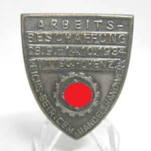 Arbeits-Beschaffung Wttbg. Hohenz. Reichs-Betr. Gem. Handel u. Handwerk 1934-7525