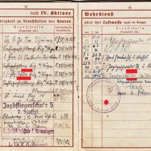 Wehrpass Luftwaffe. ZG 76, JG 76, JG 300 ( Wilde Sau )- VERKAUFT-7683
