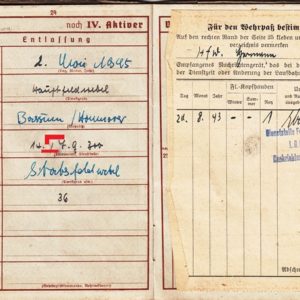 Wehrpass Luftwaffe. ZG 76, JG 76, JG 300 ( Wilde Sau )- VERKAUFT-7687