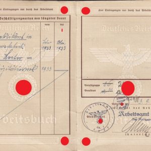 2x Arbeitsbücher + 1x Kennkarte aus dem Raum Eger/ Tachau. Sudetengau, heute Tschechien. Sešity + 1x 2x identifikační kartu od pokoje Eger / Tachau. Sudety, dnes Česká republika.-7712