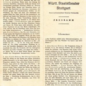 Programm des württembergischen Staatstheater Stuttgart-7720