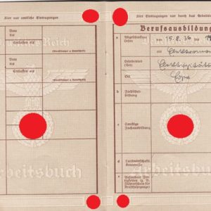 Arbeitsbuch aus dem Raum Eger/ Tirschnitz. Sudetengau. Pracovní sešit z místnosti Eger / Tirschnitz. Sudetengau.-7727