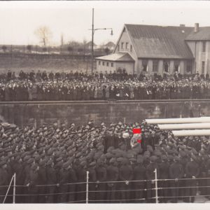 4x Fotos vom 12.12.1933 Empfang des leichten Kreuzers Köln in Wilhelmshaven durch den Führer.-8287