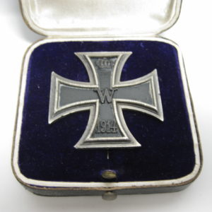 Eisernes Kreuz 1. Klasse. EK1 1914 Hersteller SW im Etui-8557