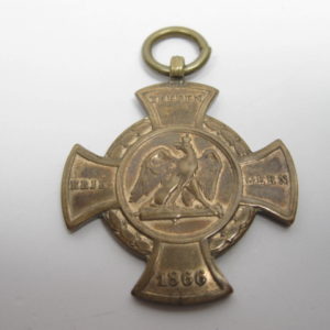 Preussen: Erinnerungskreuz 1866 den treuen Kriegern-9137