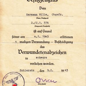 Urkunden- Nachlass Demjansk-9402