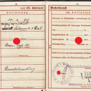 Wehrpass mit Ritterkreuz- VERKAUFT-9689