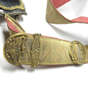 Spanien: Franco Zeit Kartuschkasten mit Bandelier.-9875