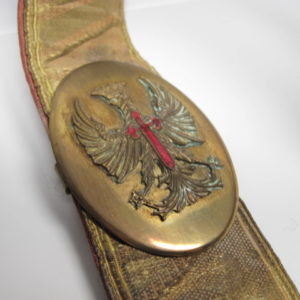 Spanien: Franco Zeit Kartuschkasten mit Bandelier.-9878