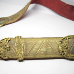 Spanien: Franco Zeit Kartuschkasten mit Bandelier.-9892