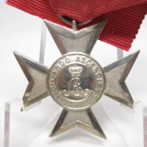 Sächsischer Hausorden vom Weißen Falken. Verdienstkreuz in Silber.-10356