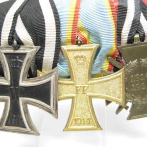 3er Ordensspange: Mecklenburg, Eisernes Kreuz und Ehrenkreuz für Kriegsteilnehmer-10542