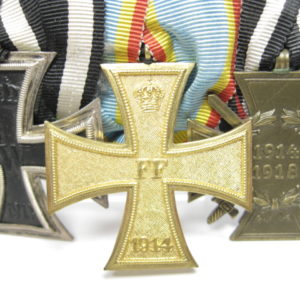 3er Ordensspange: Mecklenburg, Eisernes Kreuz und Ehrenkreuz für Kriegsteilnehmer-10544
