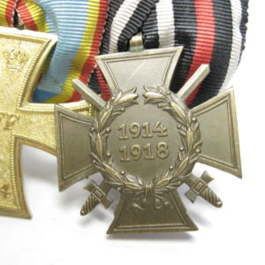 3er Ordensspange: Mecklenburg, Eisernes Kreuz und Ehrenkreuz für Kriegsteilnehmer-10545