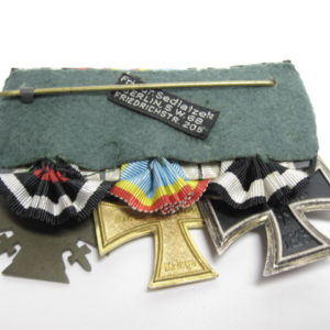 3er Ordensspange: Mecklenburg, Eisernes Kreuz und Ehrenkreuz für Kriegsteilnehmer-10547