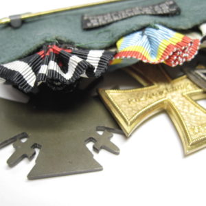 3er Ordensspange: Mecklenburg, Eisernes Kreuz und Ehrenkreuz für Kriegsteilnehmer-10550