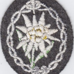 Armabzeichen Gebirgsjäger Gebirgstruppe Edelweiß I-11117
