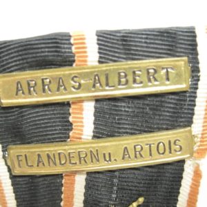 Kyffhäusermedaille mit 2 Gefechtsspangen: Arras-Albert, Flandern u. Artois.-11154