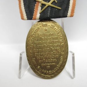Kyffhäusermedaille mit 2 Gefechtsspangen: Arras-Albert, Flandern u. Artois.-11155