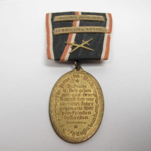 Kyffhäusermedaille mit 2 Gefechtsspangen: Arras-Albert, Flandern u. Artois.-11158