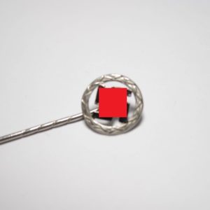 Nationalsozialistisches- Sympathie-Abzeichen an Nadel für Zivil.-11180