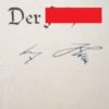 Original Tintenunterschrift Adolf Hitler für Beförderungsurkunde des Reichsbahndirektors Alfred Daus.-11505