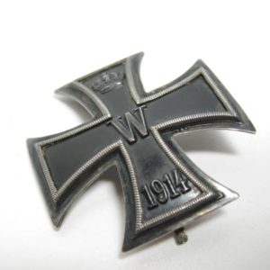 Eisernes Kreuz 1. Klasse von 1914. 800er Silberpunze.-11774