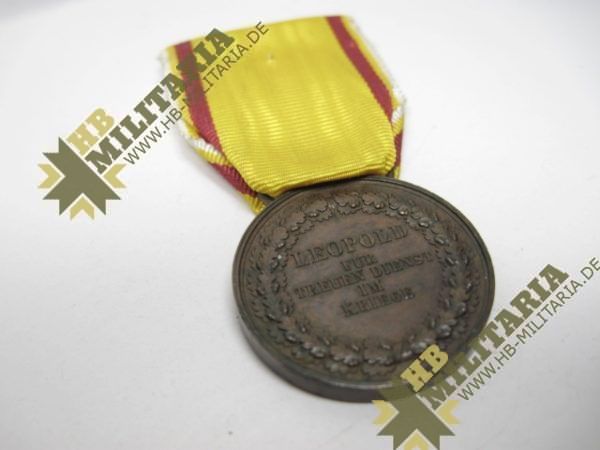 Verdienstmedaille: Für Badens Ehre. Leopold Für Treuen Dienst im Kriege-11907