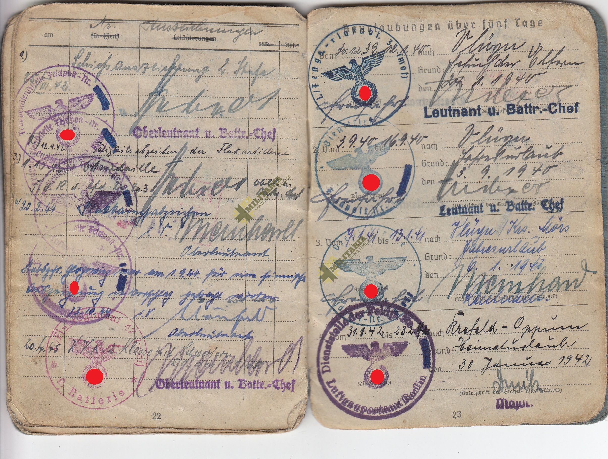 Luftwaffen Soldbuch - Finnland 1942 Petsamo. Norwegen. - VERKAUFT- SOLD – Bild 13