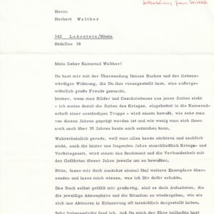 Autograph/ Brief Rudolf von Ribbentrop
