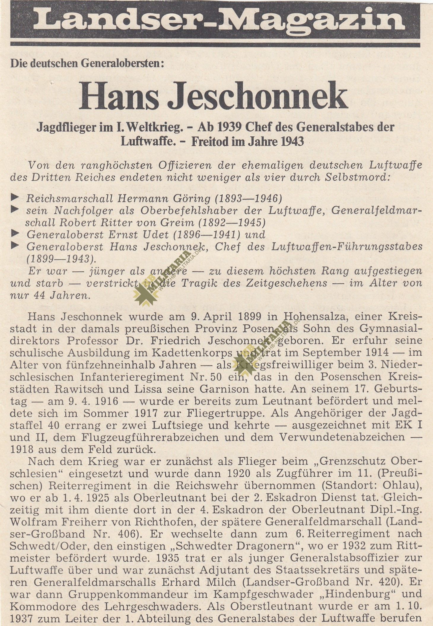 Urkunde Eisernes Kreuz 2. Klasse mit OU Hans Jeschonnek – Bild 2