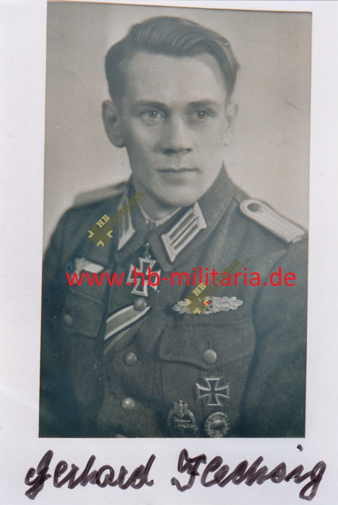 Ritterkreuzträger Gerhard Flechsig.- VERKAUFT- SOLD
